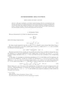 Hypergeometric Zeta Functions