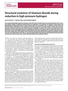 nmat.2018-Structural evolution of titanium dioxide during reduction in high-pressure hydrogen