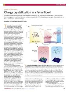 nmat.2018-Charge crystallization in a Fermi liquid