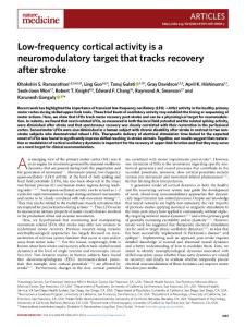 nm.2018-Low-frequency cortical activity is a neuromodulatory target that tracks recovery after stroke