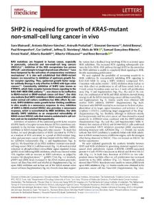 nm.2018-SHP2 is required for growth of KRAS-mutant non-small-cell lung cancer in vivo
