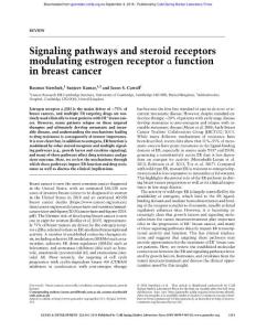 Genes Dev.-2018-Siersb鎘-1141-54-Signaling pathways and steroid receptors modulating estrogen receptor α function in breast cancer