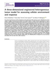 nprot.2018-A three-dimensional engineered heterogeneous tumor model for assessing cellular environment and response