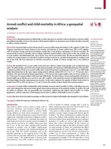 Armed-conflict-and-child-mortality-in-Africa--a-geospatial-an_2018_The-Lance