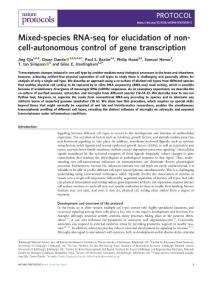 nprot.2018-Mixed-species RNA-seq for elucidation of non-cell-autonomous control of gene transcription