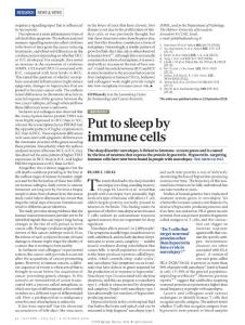 nature.2018- Put to sleep by immune cells