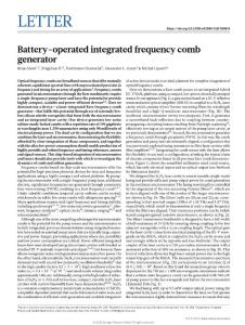 nature.2018-Battery-operated integrated frequency comb generator