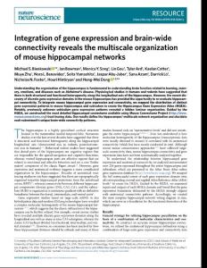 nn.2018-Integration of gene expression and brain-wide connectivity reveals the multiscale organization of mouse hippocampal networks