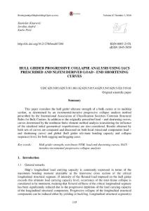 V67_N2_P8_Hull Girder Progressive Collapse Analysis Using IACS Prescribed And NLFEM Derived Load - End Shortening Curves