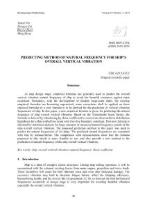 V65_N3_P4_Predicting Method Of Natural Frequency For Ship’s Overall Vertical Vibration