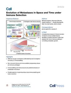 Evolution-of-Metastases-in-Space-and-Time-under-Immune-Selection_2018_Cell