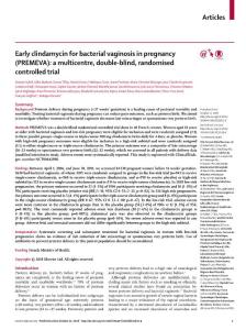 Early-clindamycin-for-bacterial-vaginosis-in-pregnancy--PREMEVA--_2018_The-L