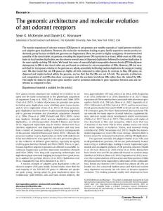Genome Res.-2018-McKenzie-The genomic architecture and molecular evolution of ant odorant receptors