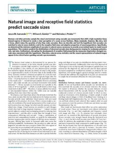 nn.2018-Natural image and receptive field statistics predict saccade sizes