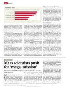 nature.2018-Double the fun- Mars scientists push NASA to send rock-harvesting rover to two sites
