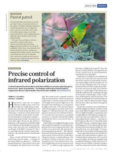 nature.2018-Precise control of infrared polarization using crystal vibrations