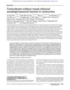 Genome Res.-2018-Xiao-1601-10-Transcriptome evidence reveals enhanced autophagy-lysosomal function in centenarians