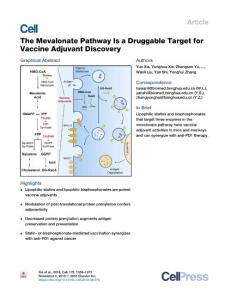 The-Mevalonate-Pathway-Is-a-Druggable-Target-for-Vaccine-Adjuvant-D_2018_Cel