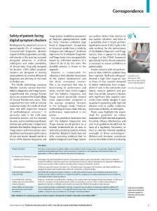 Safety-of-patient-facing-digital-symptom-checkers_2018_The-Lancet