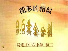 9.6黃金分割(魯教版)_圖文.ppt