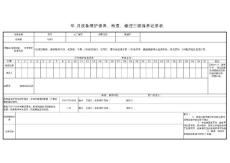 馈电柜三级保养记录表