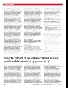 nmeth.2018-Reply to ‘Impact of optical aberrations on axial position determination by photometry’