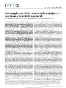 nature.2018-An entanglement-based wavelength-multiplexed quantum communication network