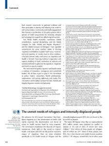 The-unmet-needs-of-refugees-and-internally-displaced-people_2018_The-Lancet