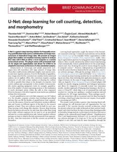 nmeth.2018-U-Net- deep learning for cell counting, detection, and morphometry