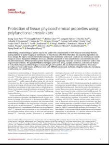 nbt.4281-Protection of tissue physicochemical properties using polyfunctional crosslinkers