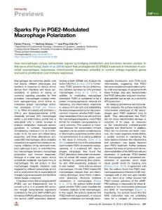 Sparks-Fly-in-PGE2-Modulated-Macrophage-Polarization_2018_Immunity