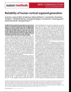 nmeth.2018-Reliability of human cortical organoid generation