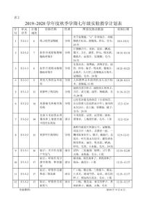 初中生物实验教学计划表