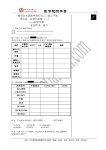 c07鹽類的水解—水解平衡(1)
