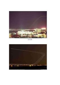 长曝光照片展现航班起降瞬间