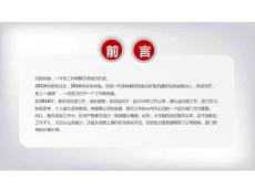 红色精致微立体风格工作总结PPT图表