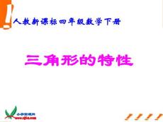 四年级数学下册课件 三角形的特性课件13 人教新课标版