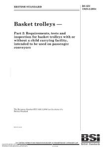 basket trolley standard