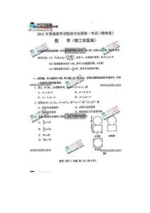 湖南省2011年高考理科数学试卷及答案