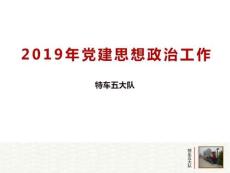 特车五大队2019年党建思想政治汇报