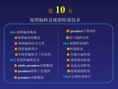 视频编辑及视频特效技术
