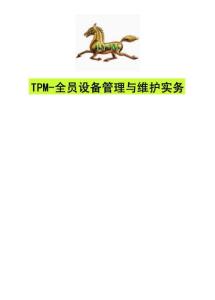 TPM -全员设备管理与维护实务