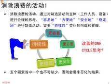 消除浪費(fèi)的活動