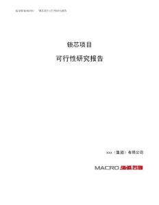 锁芯项目可行性研究报告（总投资16000万元）（66亩）