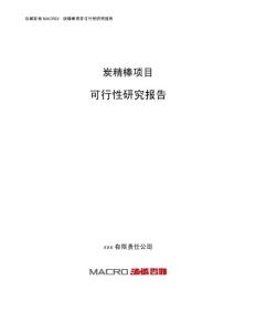 炭精棒项目可行性研究报告（总投资16000万元）（63亩）
