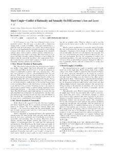 Morel Couple-Conflict of Rationality and Sensuality On D.H.Lawrence´s Sons and Lovers