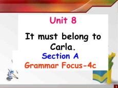 人教版九年级英语下册同步教案PPT课件 Unit 8 It must belong to Carla section a3