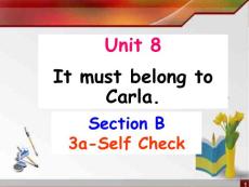 人教版九年级英语下册同步教案PPT课件 Unit 8 It must belong to Carla section b3