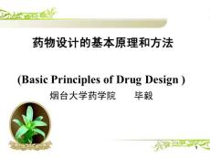 药物设计的基本原理和方法ppt课件