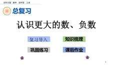 部编北师大版小学四年级上册数学《z.1 认识更大的数、负数》PPT课件17